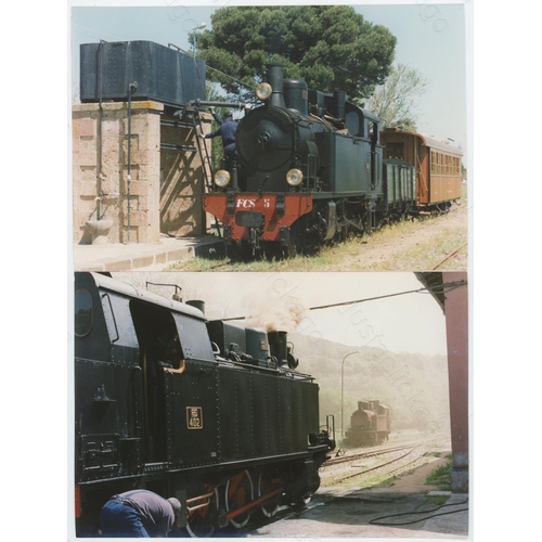 505 - Railway. UK Heritage Steam, Overseas Preserved Steam. A large box of approx. 60 film packets, contai... 