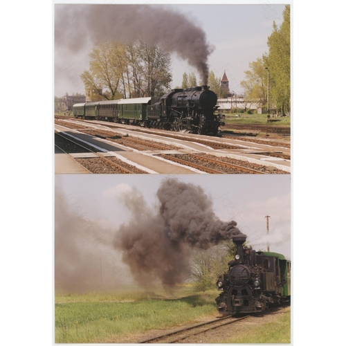 506 - Railway. UK Heritage Steam, Overseas Preserved Steam. A large box of approx. 60 film packets, contai... 