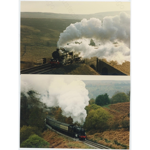 506 - Railway. UK Heritage Steam, Overseas Preserved Steam. A large box of approx. 60 film packets, contai... 