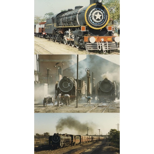 507 - Railway. UK Heritage Steam, Overseas Preserved Steam. A large box of approx. 60 film packets, contai... 