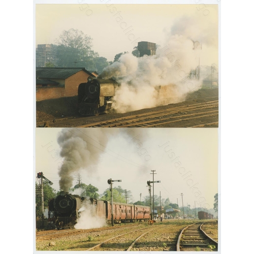 507 - Railway. UK Heritage Steam, Overseas Preserved Steam. A large box of approx. 60 film packets, contai... 