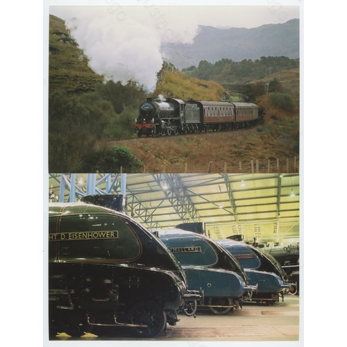 507 - Railway. UK Heritage Steam, Overseas Preserved Steam. A large box of approx. 60 film packets, contai... 