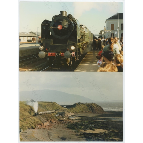 507 - Railway. UK Heritage Steam, Overseas Preserved Steam. A large box of approx. 60 film packets, contai... 