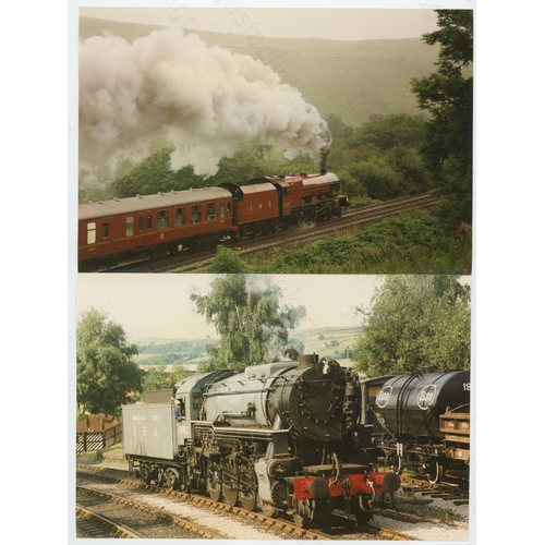 507 - Railway. UK Heritage Steam, Overseas Preserved Steam. A large box of approx. 60 film packets, contai... 