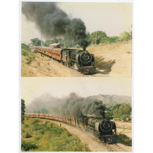 507 - Railway. UK Heritage Steam, Overseas Preserved Steam. A large box of approx. 60 film packets, contai... 