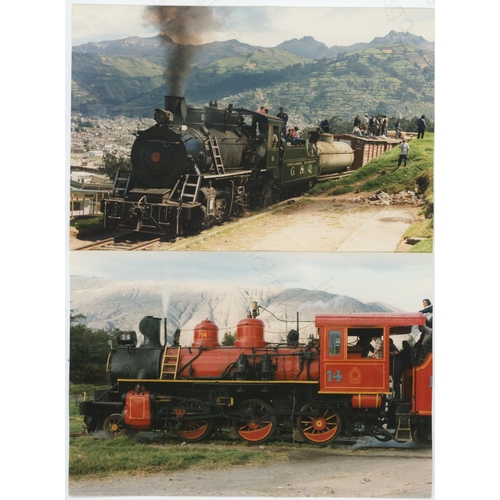 508 - Railway. UK Heritage Steam, Overseas Preserved Steam. A large box of approx. 60 film packets, contai... 