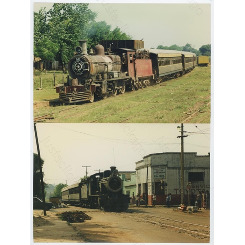 508 - Railway. UK Heritage Steam, Overseas Preserved Steam. A large box of approx. 60 film packets, contai... 