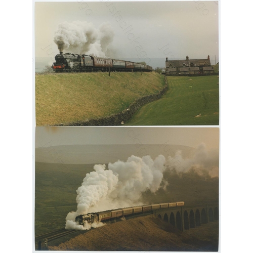 508 - Railway. UK Heritage Steam, Overseas Preserved Steam. A large box of approx. 60 film packets, contai... 