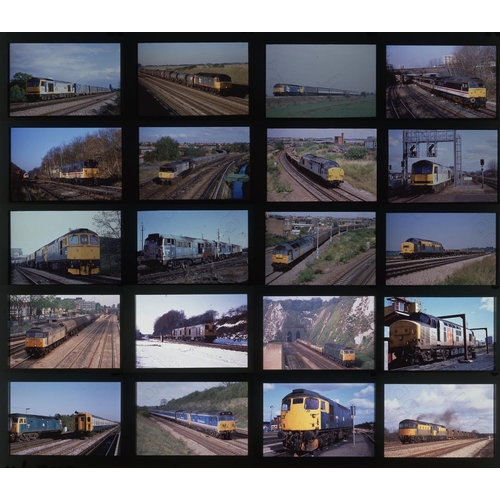 512 - Railway. Modern Traction. A collection of 240 x 35mm, DUPLICATE colour slides, housed in pvc slide s... 