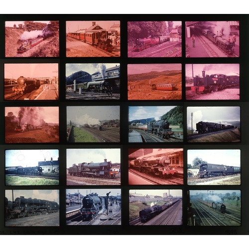 513 - Railway. B.R. Steam and Narrow Gauge. A collection of approx. 105 x 35mm, DUPLICATE, colour slides. ... 