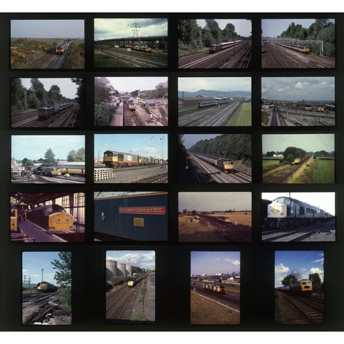 517 - Railway. Modern Traction. A good assortment of approx. 72  x 35mm colour slides, mostly on Kodachrom... 