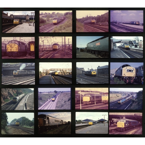 518 - Railway. Modern Traction. A good assortment of approx. 100  x 35mm colour slides, on mixed film stoc... 