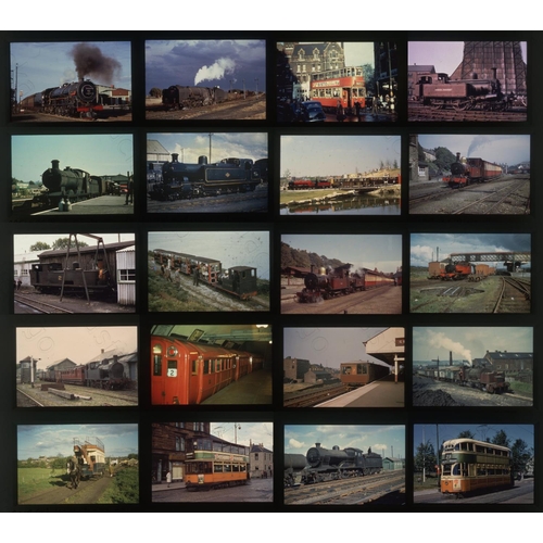 537 - Railway. B.R. Steam. A collection of 144 x 35mm, DUPLICATE, colour slides, stored in pvc slide pages... 