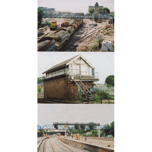 540 - Railway. B.R. Steam. A handy plastic storage case with individual boxes of postcard size, black and ... 