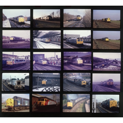 543 - Railway. Modern Traction. A small selection of approx. 100 x 35mm, original colour slides, on mixed ... 