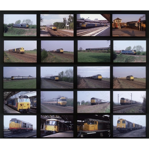 544 - Railway. Modern Traction. A small selection of approx. 100 x 35mm, original colour slides, on Fuji a... 