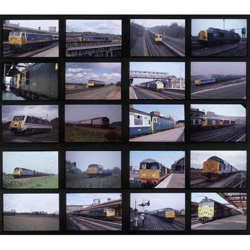 545 - Railway. Modern Traction. A small selection of approx. 100 x 35mm, original colour slides, on mixed ... 