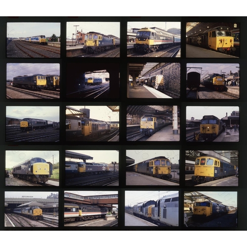 547 - Railway. Modern Traction. A small selection of approx. 100 x 35mm, original colour slides, mostly on... 