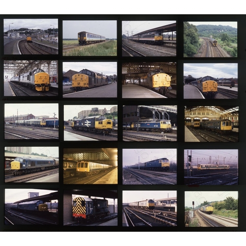 548 - Railway. Modern Traction. A small selection of approx. 100 x 35mm, original colour slides, mainly on... 