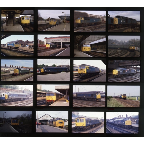 550 - Railway. Modern Traction. A small selection of approx. 100 x 35mm, original colour slides, mainly on... 