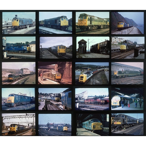 56 - Railway. Modern Traction. A good collection of approx. 300 x 35mm, DUPLICATE, colour slides. Some sl... 