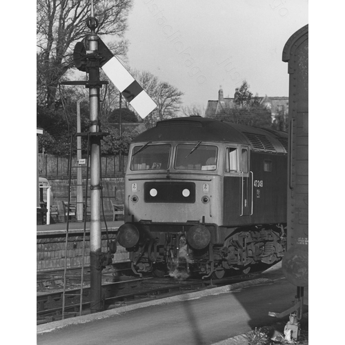 575 - Railway. Modern Traction. A collection of black and white enlargements, in assorted sizes, the large... 