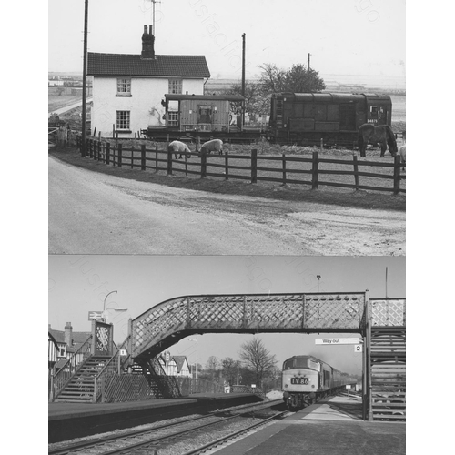 575 - Railway. Modern Traction. A collection of black and white enlargements, in assorted sizes, the large... 