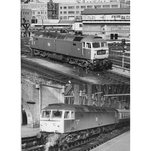 575 - Railway. Modern Traction. A collection of black and white enlargements, in assorted sizes, the large... 