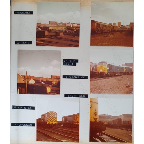 577 - Railway. Modern Traction. A self-adhesive album with approx. 160, mostly colour and some black and w... 