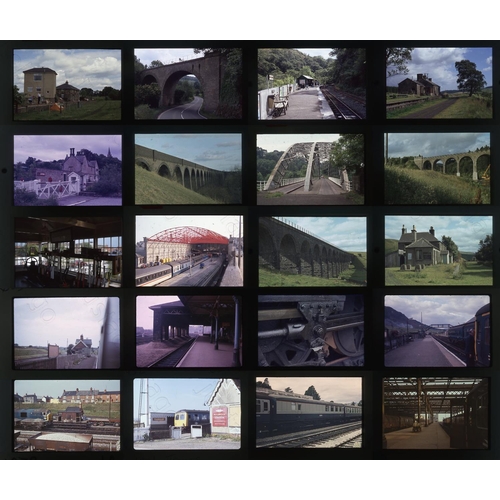 58 - Railway. Infrastructure. A collection of approx. 350 x 35mm, original colour slides, on mixed film s... 