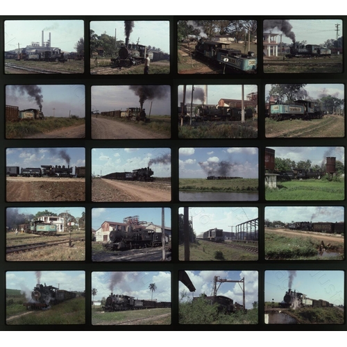 606 - Railway. Overseas Traction - CUBA. A small selection of approx. 40 x 35mm, colour slides, on Kodak f... 