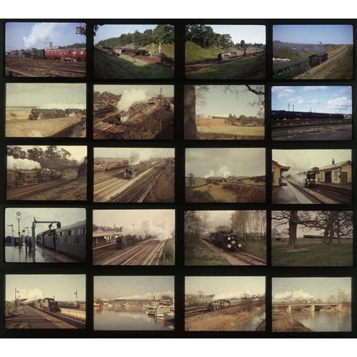 609 - Railway. BR Steam. A small selection of approx. 47 x 35mm, colour slides, mostly on Perutz film stoc... 