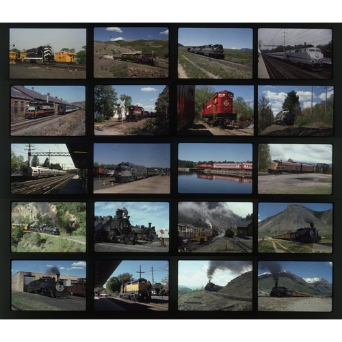 613 - Railway. Overseas Traction - U.S.A. A small selection of approx. 325 x 35mm, colour slides, on Kodak... 