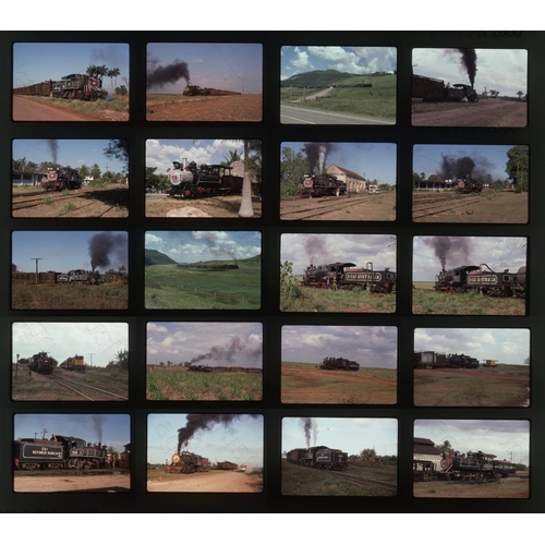 614 - Railway. Overseas Traction - CUBA. A small selection of approx. 40 x 35mm, colour slides, on Kodak f... 