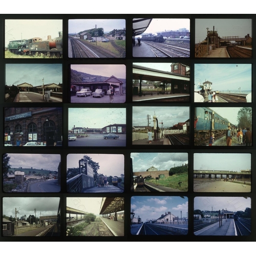 615 - Railway. Infrastructure. A small selection of approx. 55 x 35mm, colour slides, on mixed film stock.... 