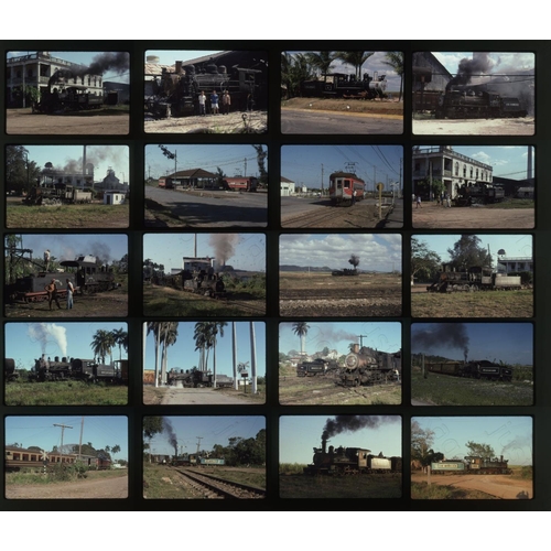 618 - Railway. Overseas Traction - CUBA. A small selection of approx. 40 x 35mm, colour slides, on Kodak f... 