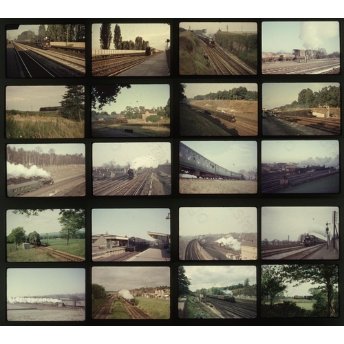 621 - Railway. B.R. Steam. A small selection of approx. 40 x 35mm, colour slides, on Kodak film stock. The... 