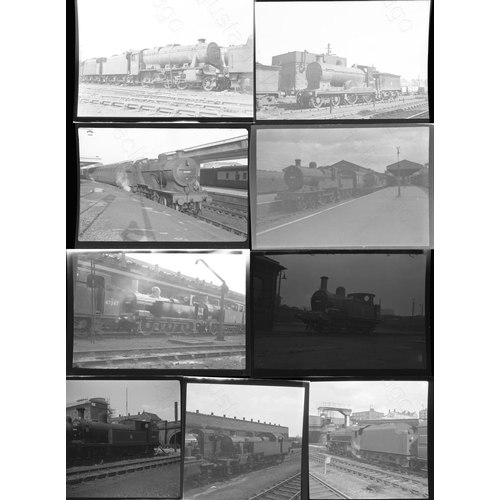 21 - Railway. B.R. Steam. A small selection of approx. 55, individual, black and white negatives, in both... 