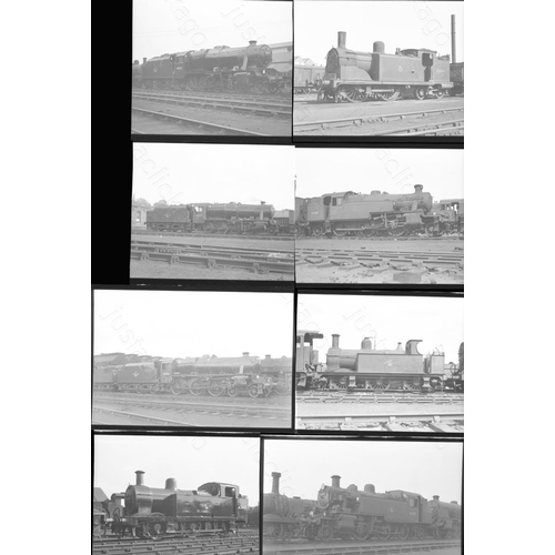 25 - Railway. B.R. Steam. A small selection of approx. 55, individual, black and white negatives, in both... 