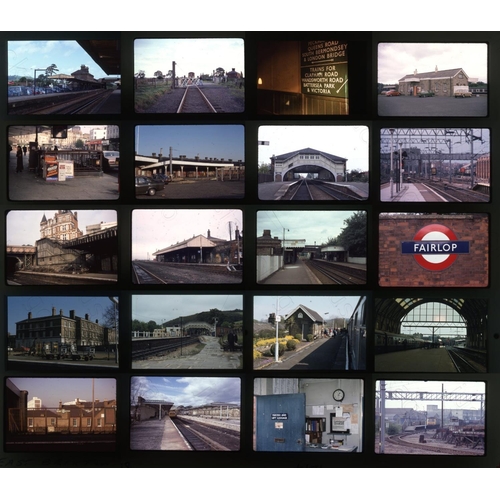 288 - Railway. Infrastructure. A collection of approx. 475 x 35mm, colour slides, on mixed film stock. The... 