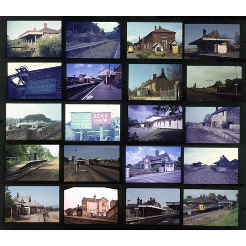 288 - Railway. Infrastructure. A collection of approx. 475 x 35mm, colour slides, on mixed film stock. The... 