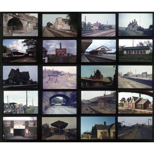 288 - Railway. Infrastructure. A collection of approx. 475 x 35mm, colour slides, on mixed film stock. The... 