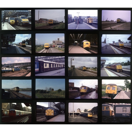 289 - Railway. Modern Traction. A collection of approx. 200 x 35mm, colour slides, on mixed film stock. So... 