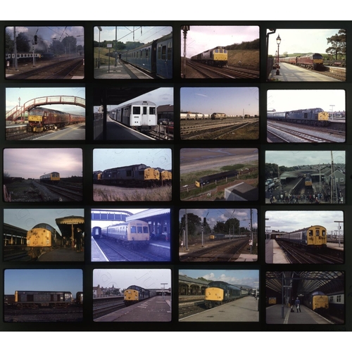 289 - Railway. Modern Traction. A collection of approx. 200 x 35mm, colour slides, on mixed film stock. So... 