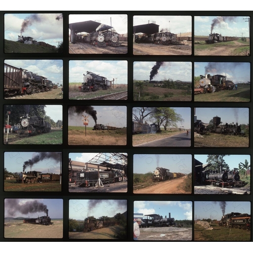 292 - Railway. Overseas Traction - CUBA. A small selection of approx. 42 x 35mm, colour slides, on Kodak f... 