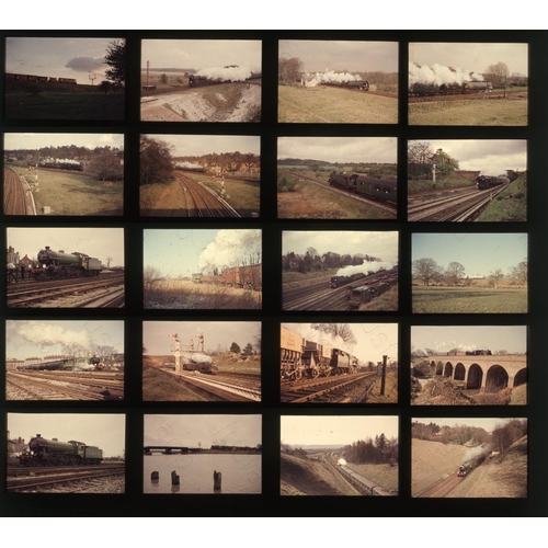 296 - Railway. B.R. Steam. A small selection of approx. 40 x 35mm, colour slides, on Perutz film stock. Th... 