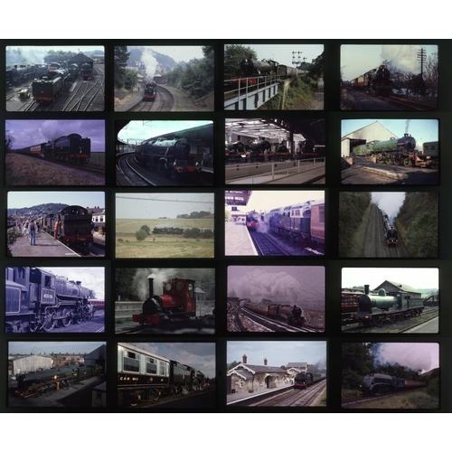 303 - Railway. Heritage Steam. A large assortment of approx. 1000 x 35mm, colour slides, on mixed film sto... 