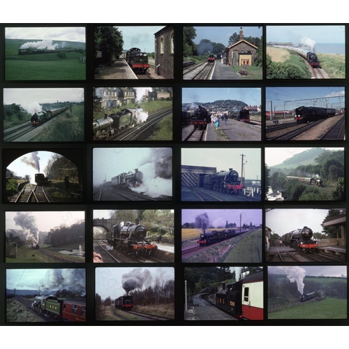 303 - Railway. Heritage Steam. A large assortment of approx. 1000 x 35mm, colour slides, on mixed film sto... 