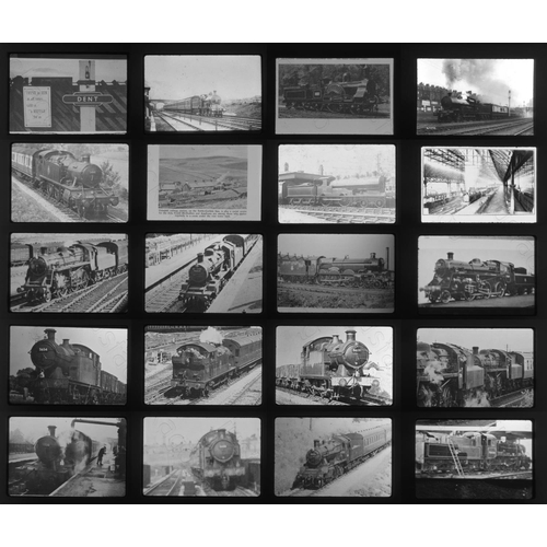 305 - Railway. B.R. Steam and Pre-Grouping. A small collection of approx. 98 x 35mm, black and white slide... 