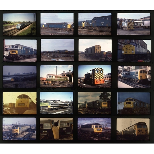 308 - Railway. Modern Traction. A collection of approx. 112 x 35mm, DUPLICATE and original, colour slides,... 